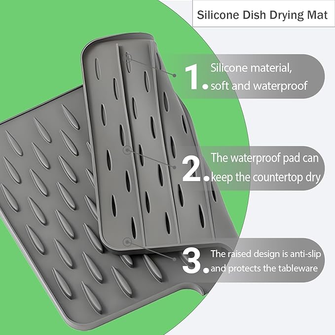 Modern Silicone Dish Drying Mat
